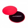 NEWPOWER-Discos Deslizantes Fitness con Doble Cara(ø18cm) para Mejorar Coordinación y Equilibrio.