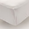 Don Descanso–Sábana Bajera Ajustable Algodón 100% 180 Hilos (Camas ±28cm) Blanco (Varios Tamaños)