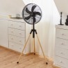 Newlux - Ventilador de Pie Tripod W3050 5 Aspas Metal