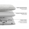 DON DESCANSO Pack 2 Almohadas 70x38cm. Carbono Activo con Copos Viscoelastica, Firmeza Media, Ergonómica, Transpirable