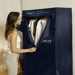 NEWLUX-Secadora de Ropa Eléctrica Portátil Secadry Azul por Ventilación, 1200W, Luz UV, Capacidad 15Kg, Temp. 180min, 4 Niveles