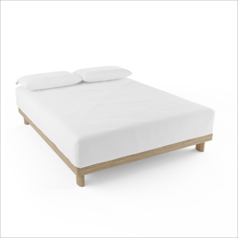 Don Descanso–Sábana Bajera Ajustable Algodón 100% 180 Hilos (Camas ±34cm) Blanca (Varios Tamaños)