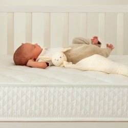 Nalui - Colchón Cuna Baby One Blanco | Certificado Oeko-Tex® | Altura ± 12cm | Hecho en España