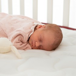 Nalui - Colchón Cuna Baby Dreams Granate | Certificado Oeko-Tex® | Altura ± 11cm | Hecho en España