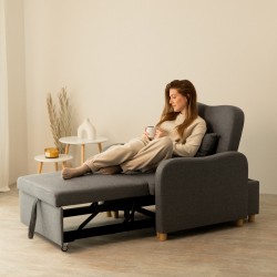 Nalui-Sillón Cama Plaza 3 en 1 Buddy (92x97x90cm)